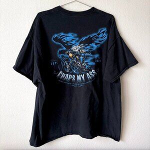 2003 Vintage Chaps My Ass Biker Tee Shirt Men's Large